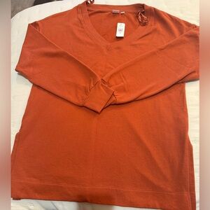 Gap Women’s Rust Colored Oversized Sweatshirt NWT Size Medium
